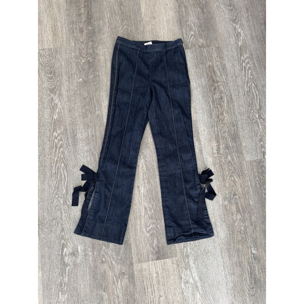 5a7 Cinq A Sept Flare Split Leg Jeans Lou Indigo Women's Size 0